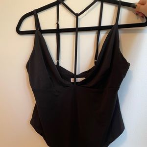 Black one piece bodysuit/ lingerie